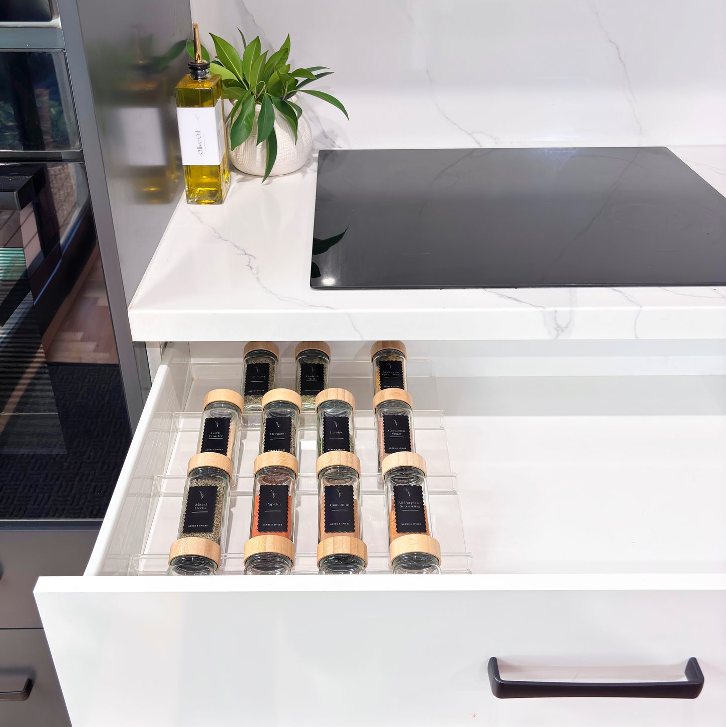 Clear Acrylic 4-Tier Herb & Spice Organiser