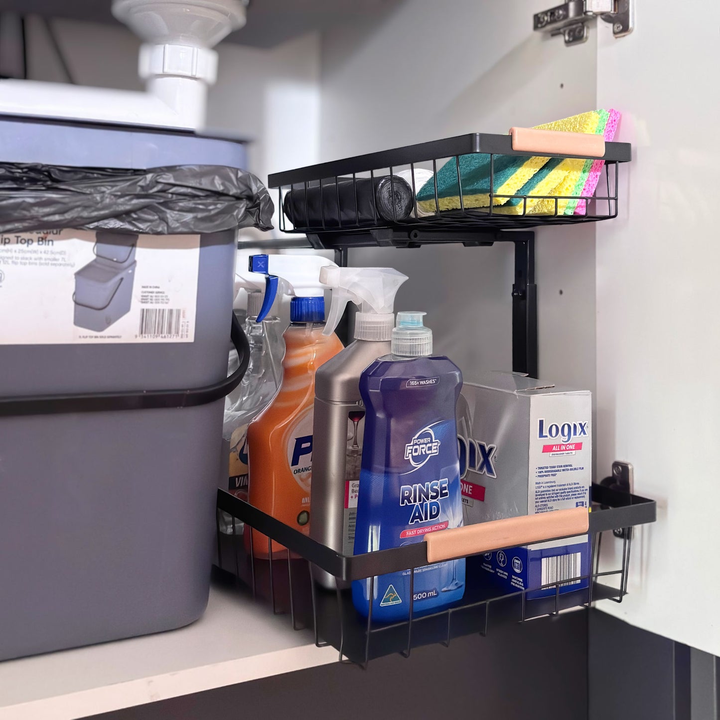 Adjustable 2-Tier Under-Sink Organiser