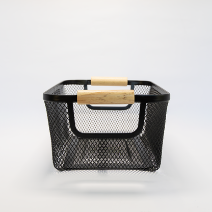Glass Kitchen Reset Bundle | Black Labels & Mesh Baskets