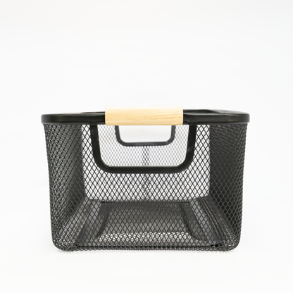 Medium Mesh Storage Baskets | 3-Piece Set | Black