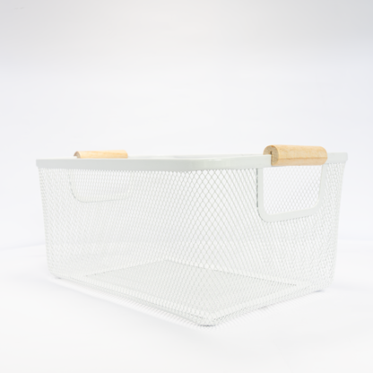 Airtight Container Kitchen Reset Bundle | White Labels & Mesh Storage Baskets