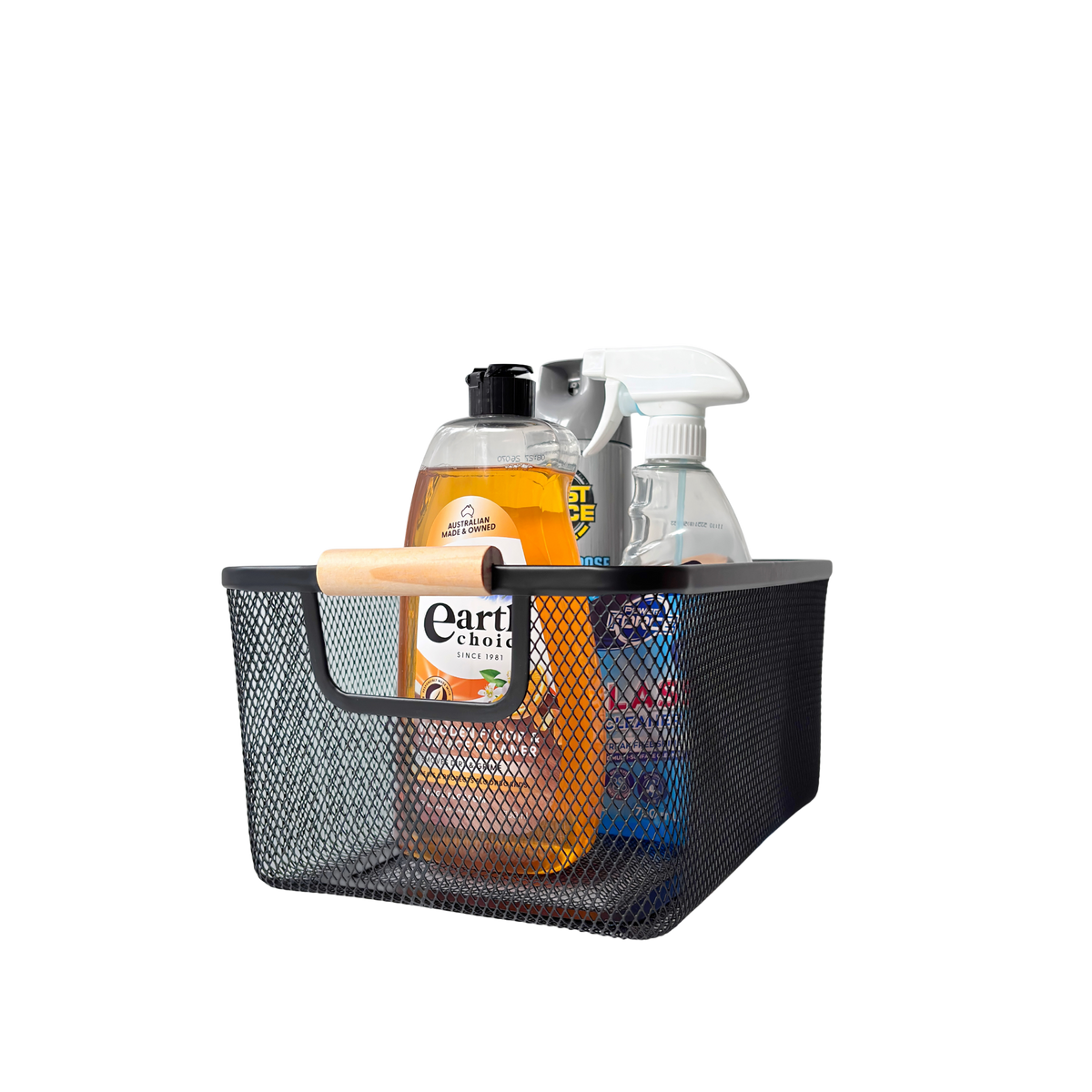 Large Mesh Storage Baskets | 3-Piece Set | Black