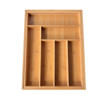 Extendable Bamboo Drawer Organiser