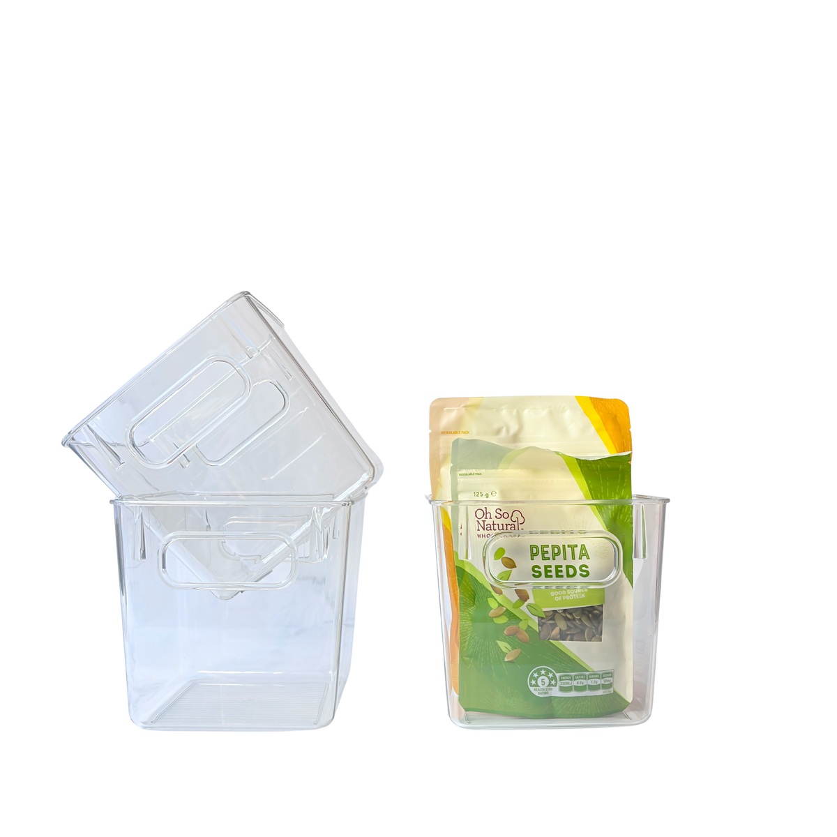 3-Piece Small Clear Storage Container Set