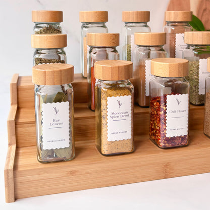 Essential Ripple Herb & Spice Label Set | White | 50 Labels