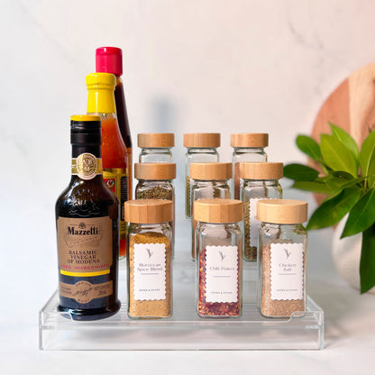 Acrylic 3-Tier Herb & Spice Rack | 2-Piece Set