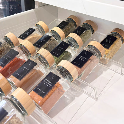 Clear Acrylic 4-Tier Herb & Spice Organiser