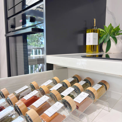 Clear Acrylic 4-Tier Herb & Spice Organiser