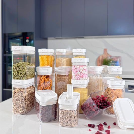 15-Piece Rectangular Airtight Container Pantry Set