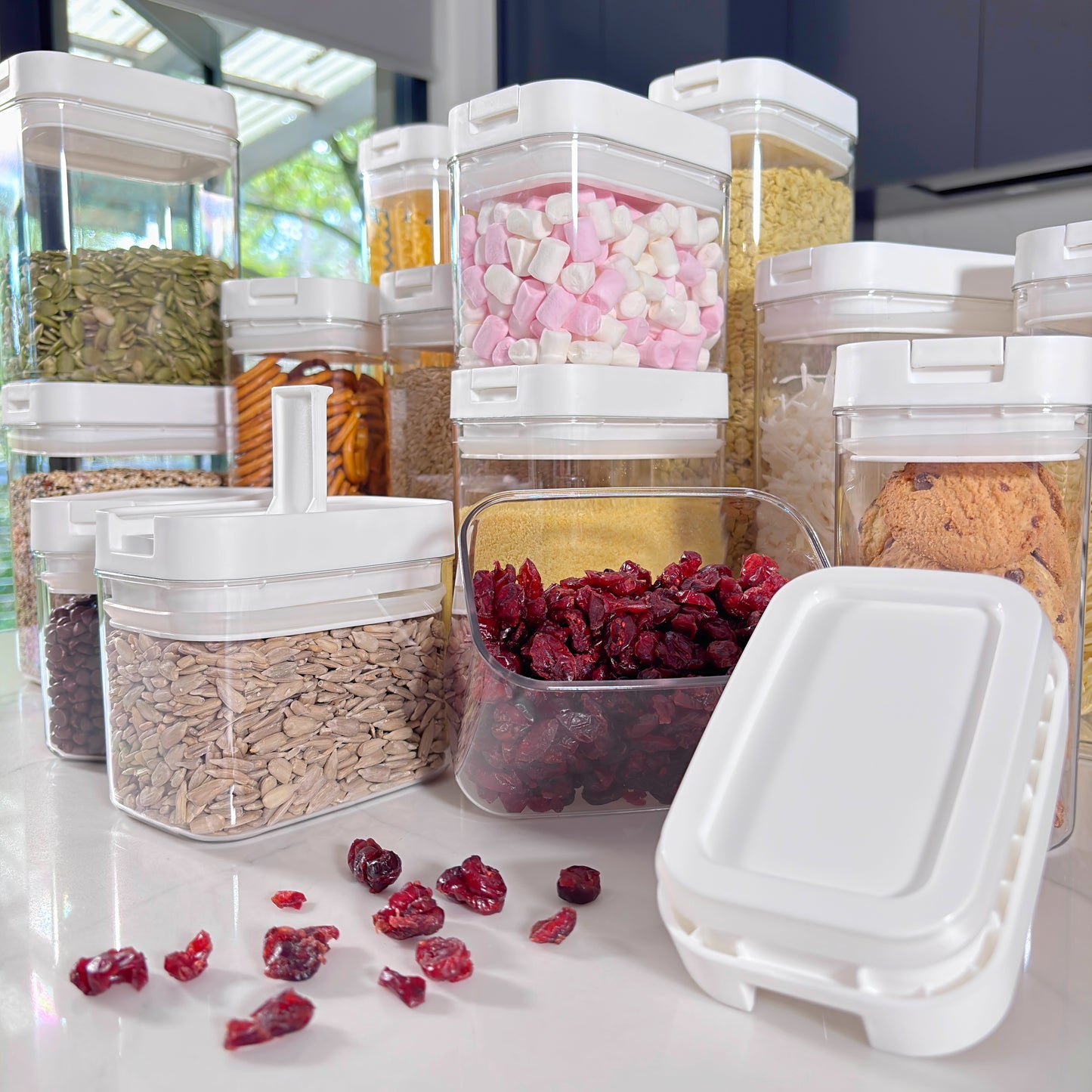 15-Piece Rectangular Airtight Container Pantry Set