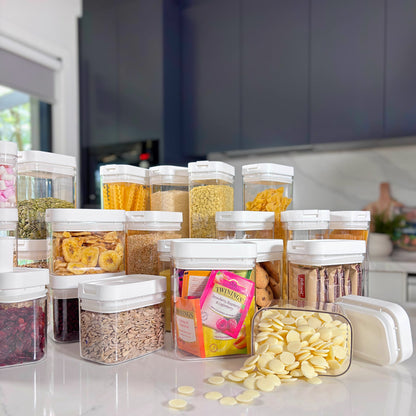 22-Piece Rectangular Airtight Container Pantry Set