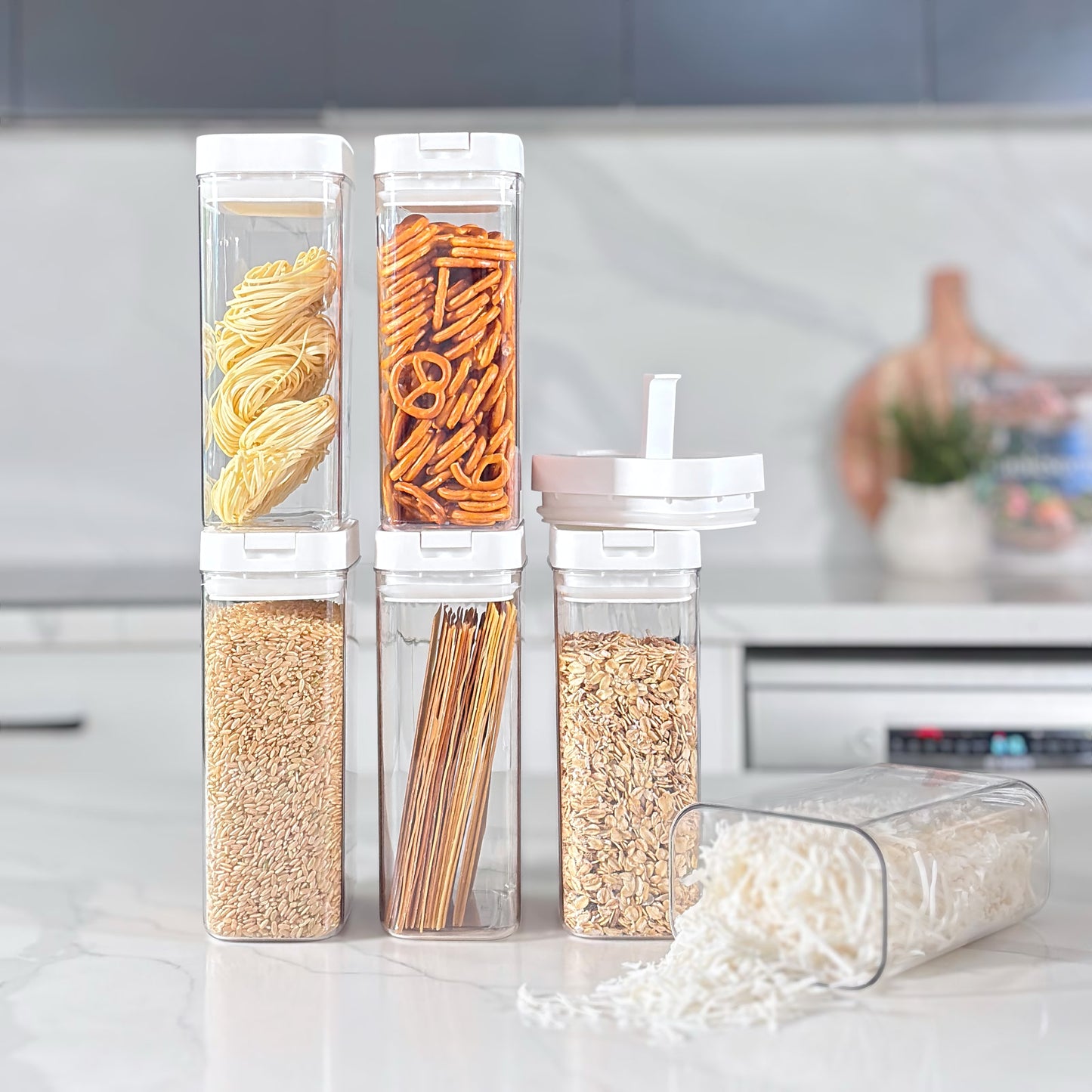22-Piece Rectangular Airtight Container Pantry Set