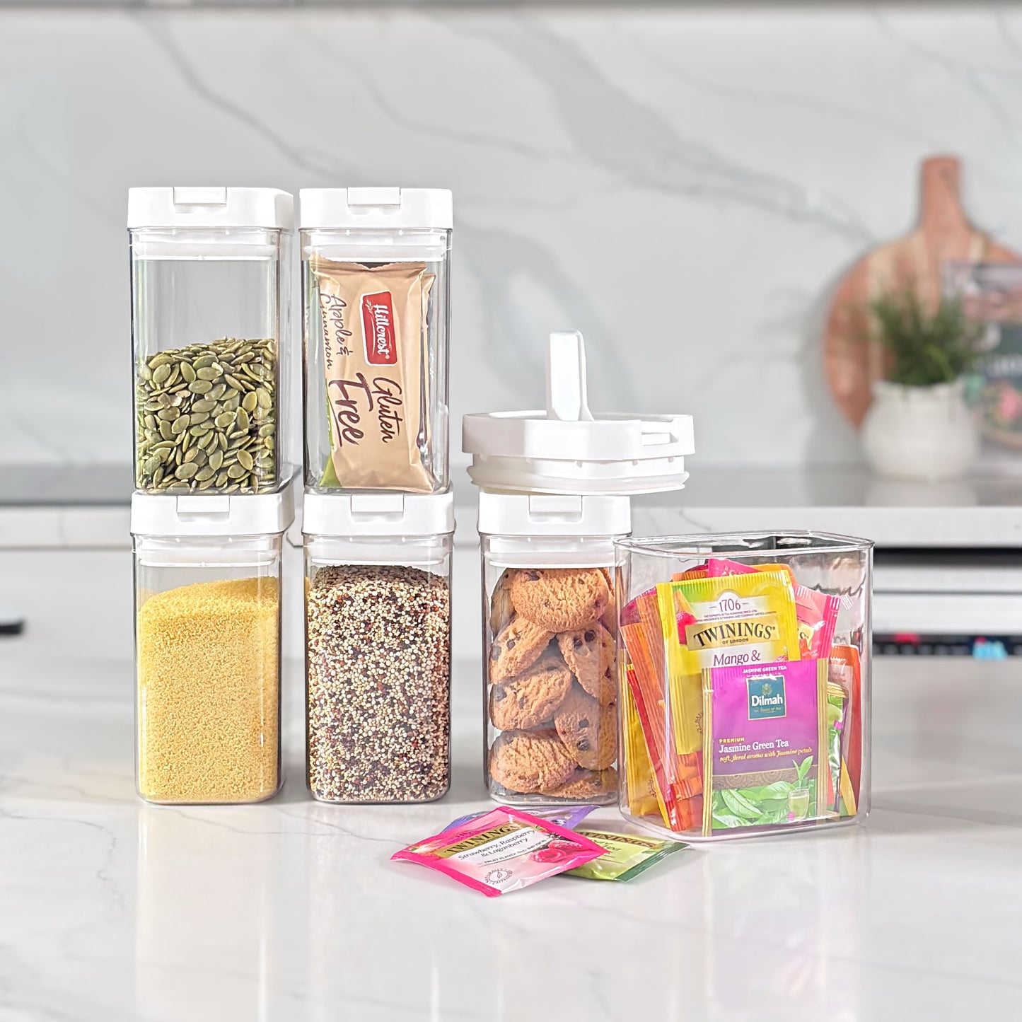 22-Piece Rectangular Airtight Container Pantry Set