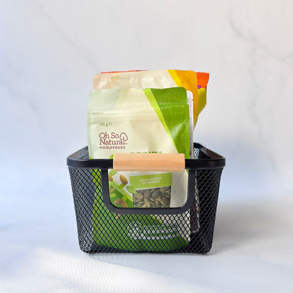 Small Mesh Storage Baskets | 3-Piece Set | Black