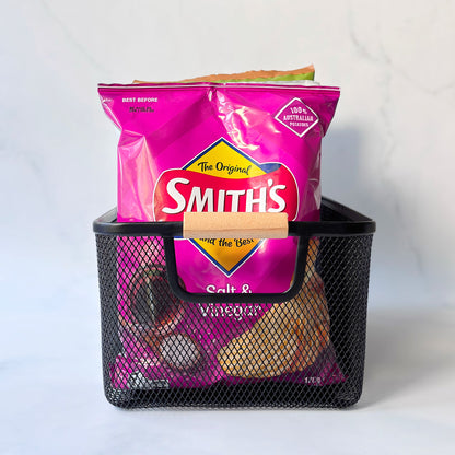 Medium Mesh Storage Baskets | 3-Piece Set | Black