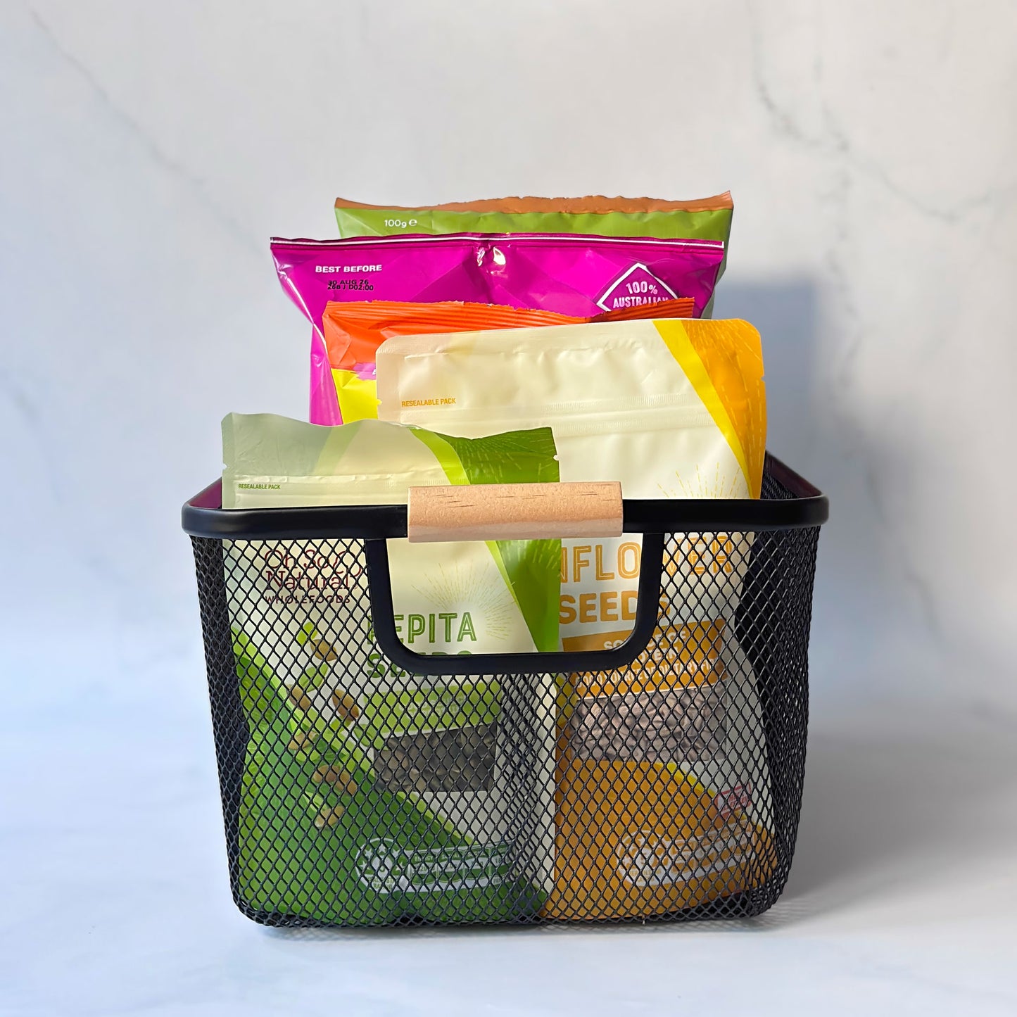 Large Mesh Storage Baskets | 3-Piece Set | Black