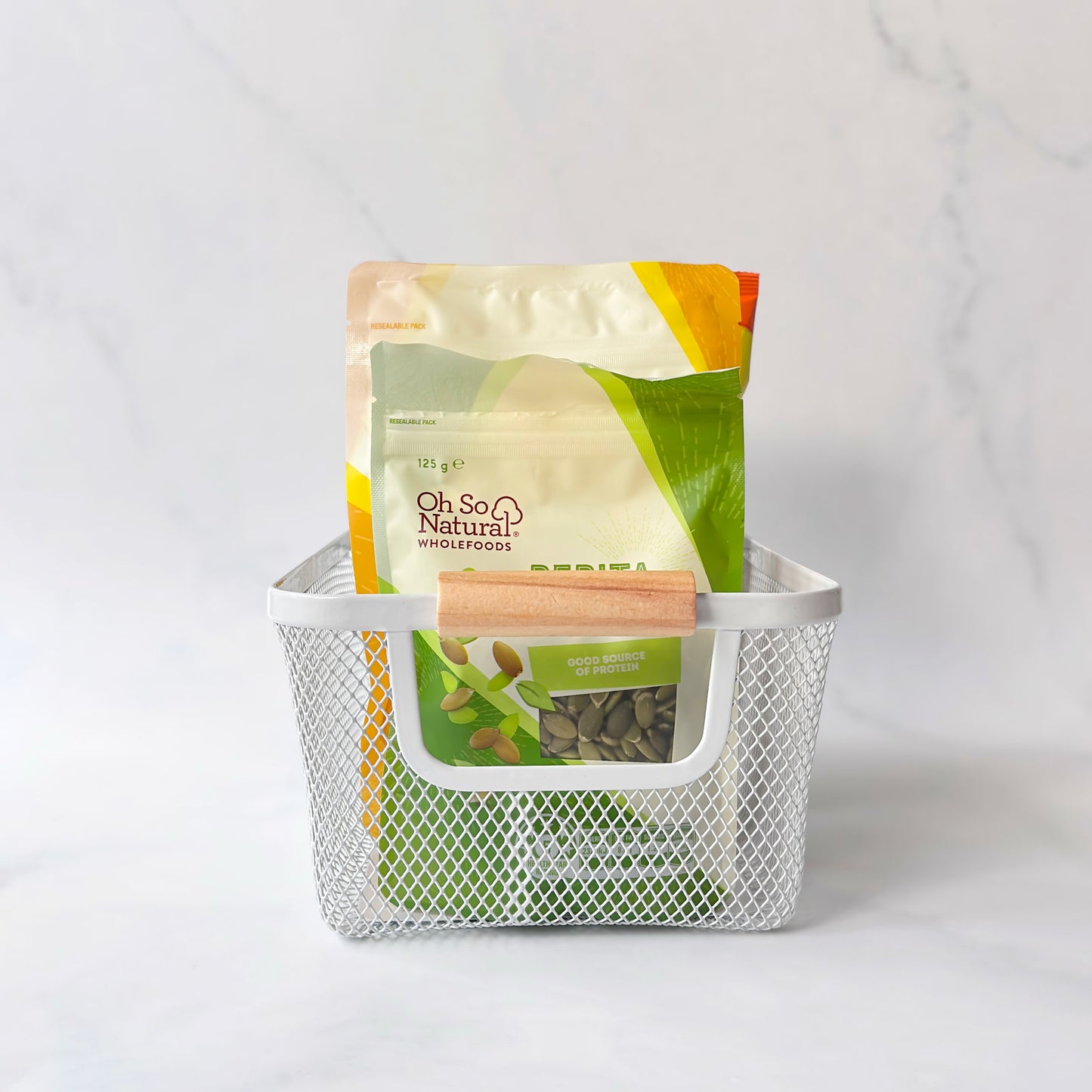 Small Mesh Storage Basket | 3-Piece Set | White