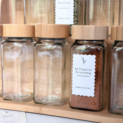 Bamboo Herb & Spice Organisation Bundle | White Labels