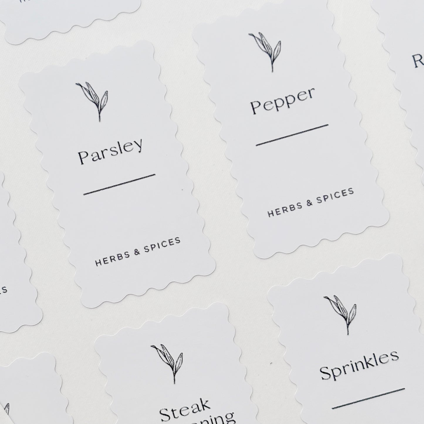 12-Piece Herb & Spice Organisation Bundle| White Labels