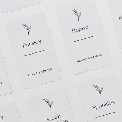 12-Piece Herb & Spice Organisation Bundle| White Labels