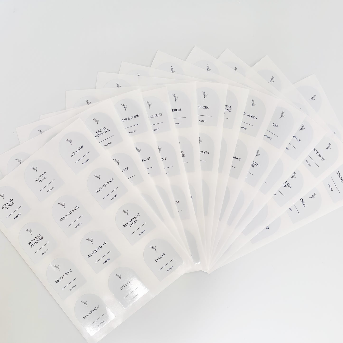Airtight Container Kitchen Reset Bundle | White Labels & Mesh Storage Baskets