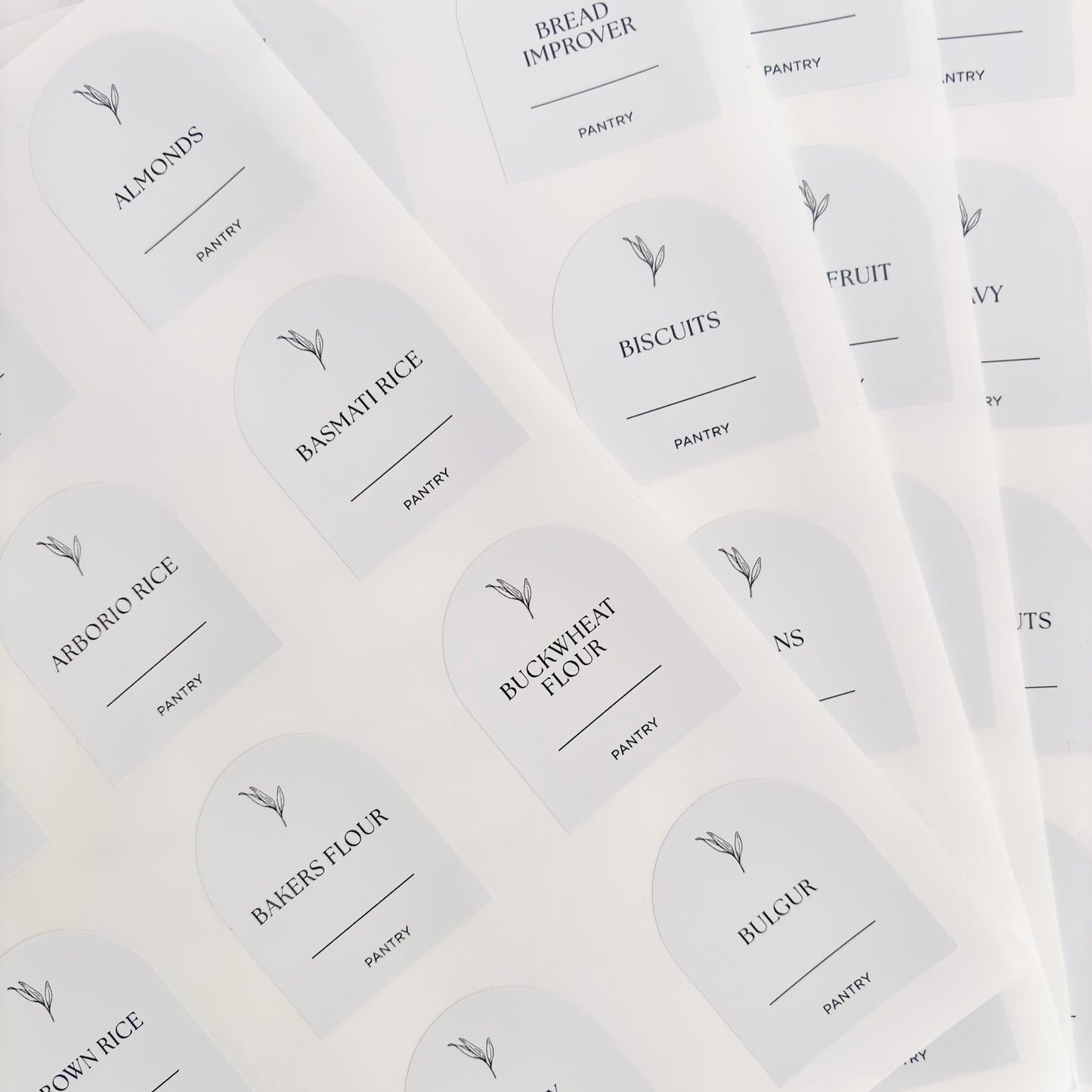 Airtight Container Kitchen Reset Bundle | White Labels & Mesh Storage Baskets