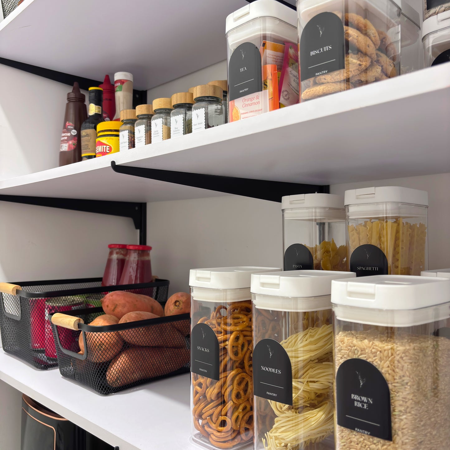 22-Piece Rectangular Airtight Container Pantry Set