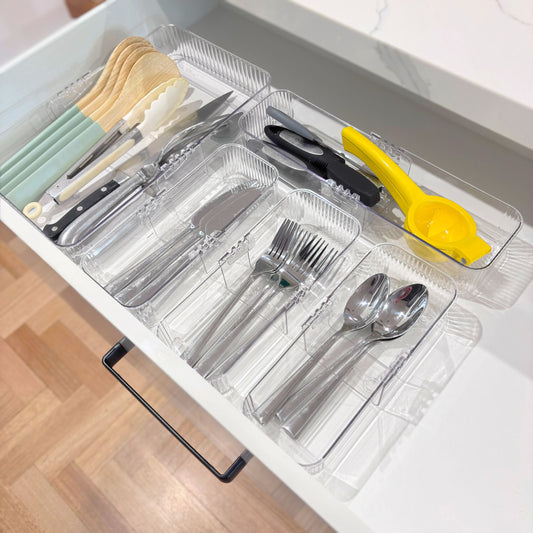 Extendable Ribbed Draw Organises | 7-Piece Set - Original