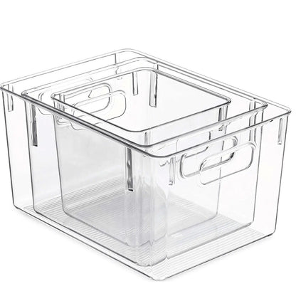 6-Piece Clear Storage Container Bundle
