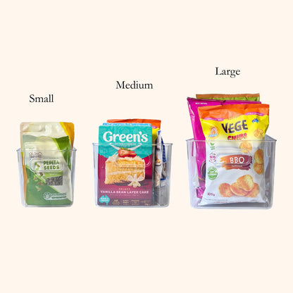 6-Piece Clear Storage Container Bundle