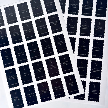 12-Piece Herb & Spice Organisation Bundle| Black Labels