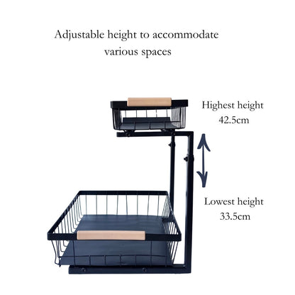 Adjustable 2-Tier Under-Sink Organiser
