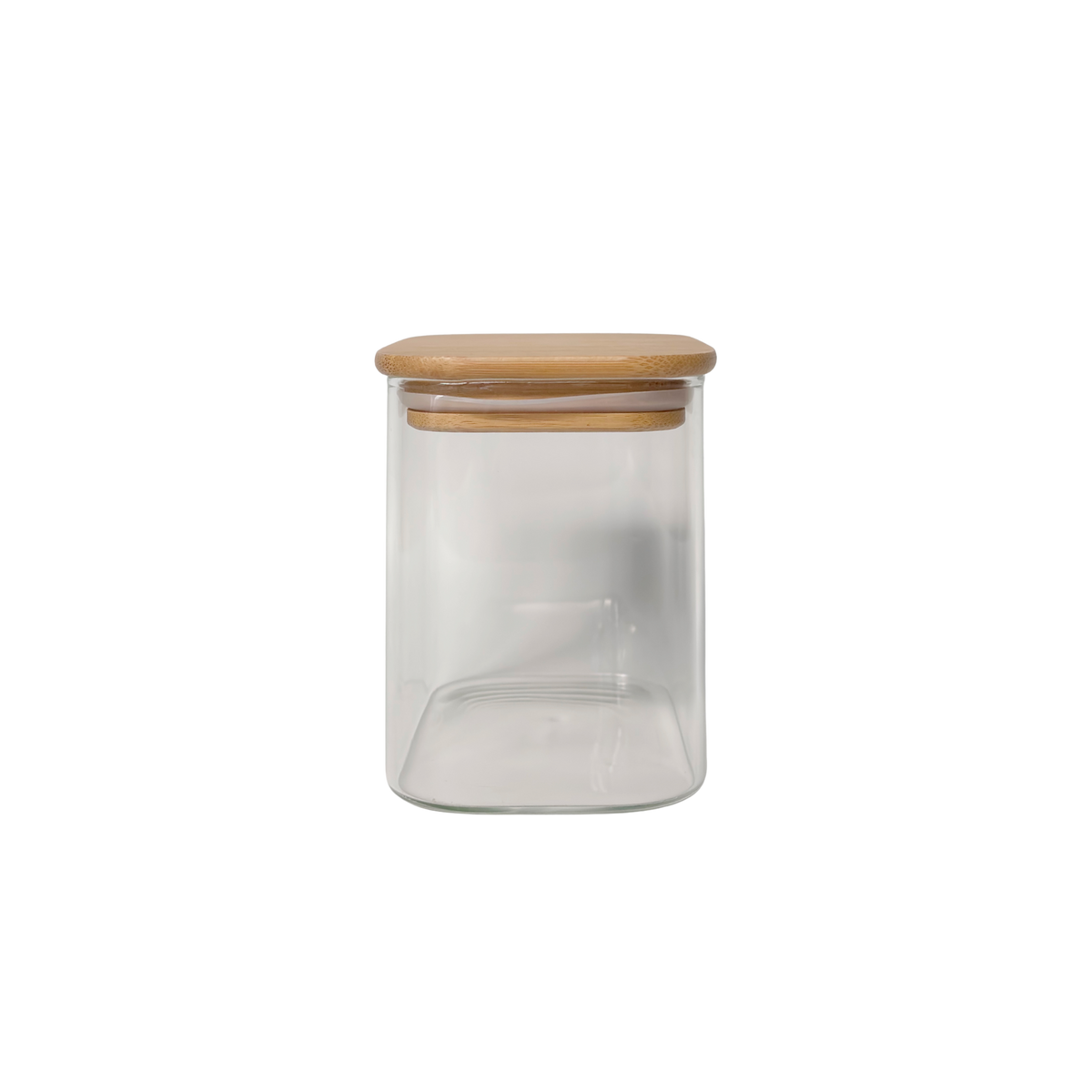 24-Piece Rectangular Glass Jar Pantry Set with Bamboo Lids