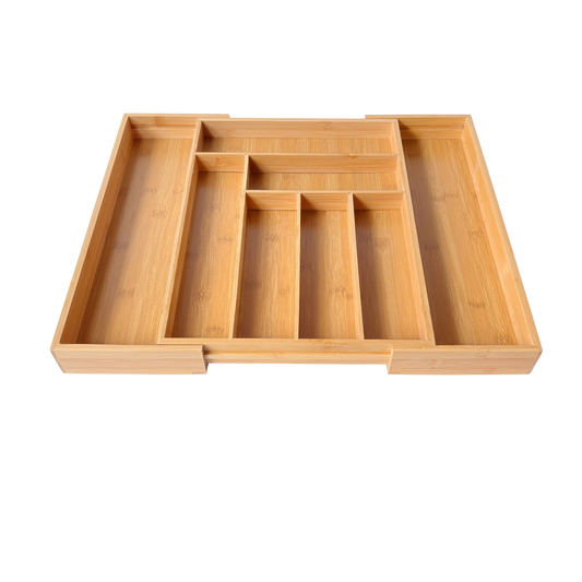 Extendable Bamboo Drawer Organiser