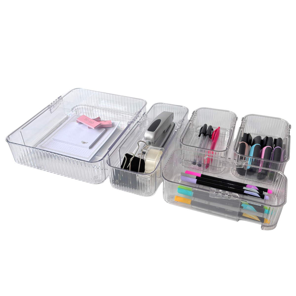 Extendable Ribbed Draw Organises | 7-Piece Set - Original