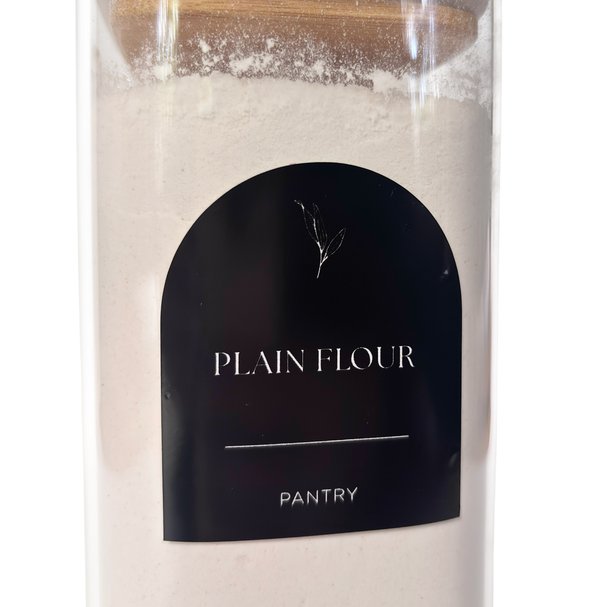 Essential Arched Pantry Label Set | Black | 48 Labels