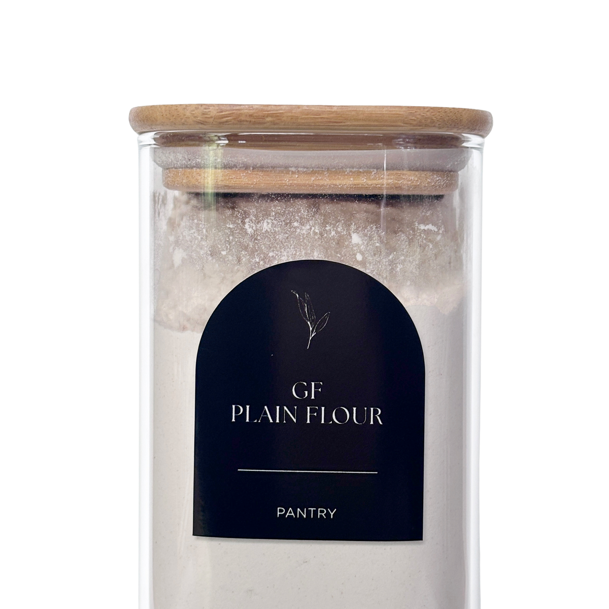 Gluten Free Arch Pantry Label Set | Black | 48 Labels