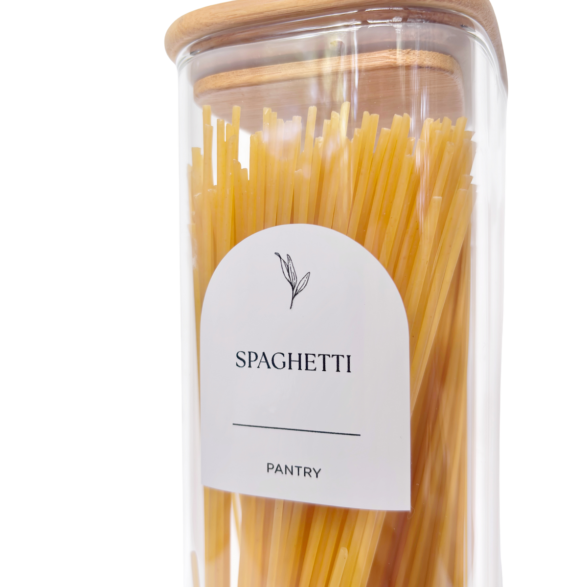 Essential Arched Pantry Label Set | White | 48 Labels
